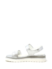 Sandali con strappi Argentato Susimoda