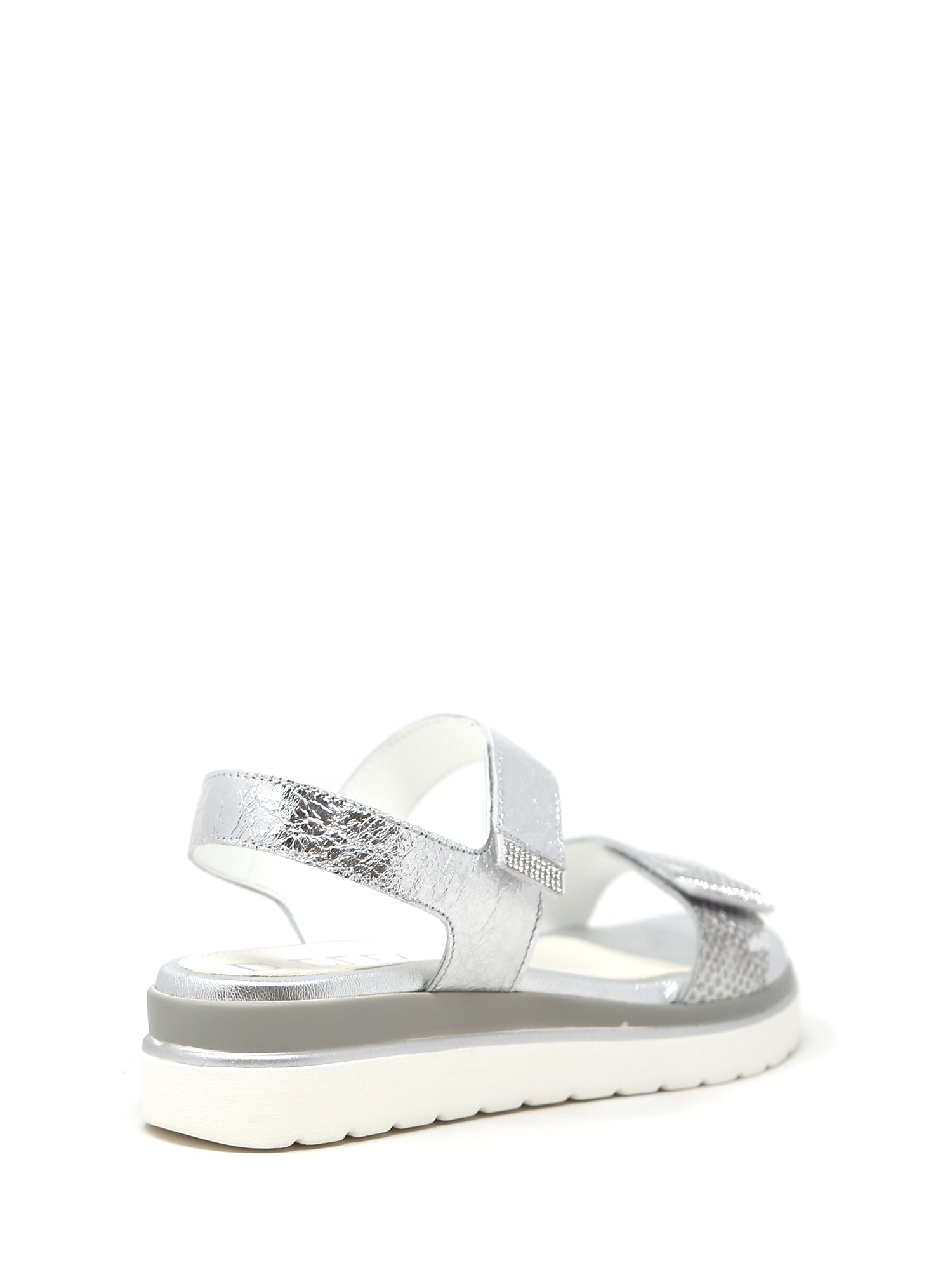 Sandali con strappi Argentato Susimoda