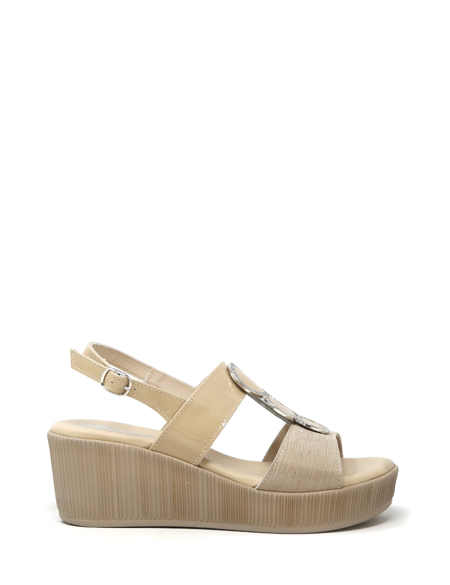 Sandali zeppa Beige Susimoda