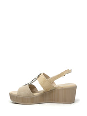 Sandali zeppa Beige Susimoda