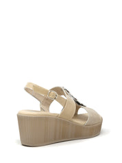 Sandali zeppa Beige Susimoda