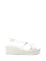 Sandali zeppa Bianco Susimoda