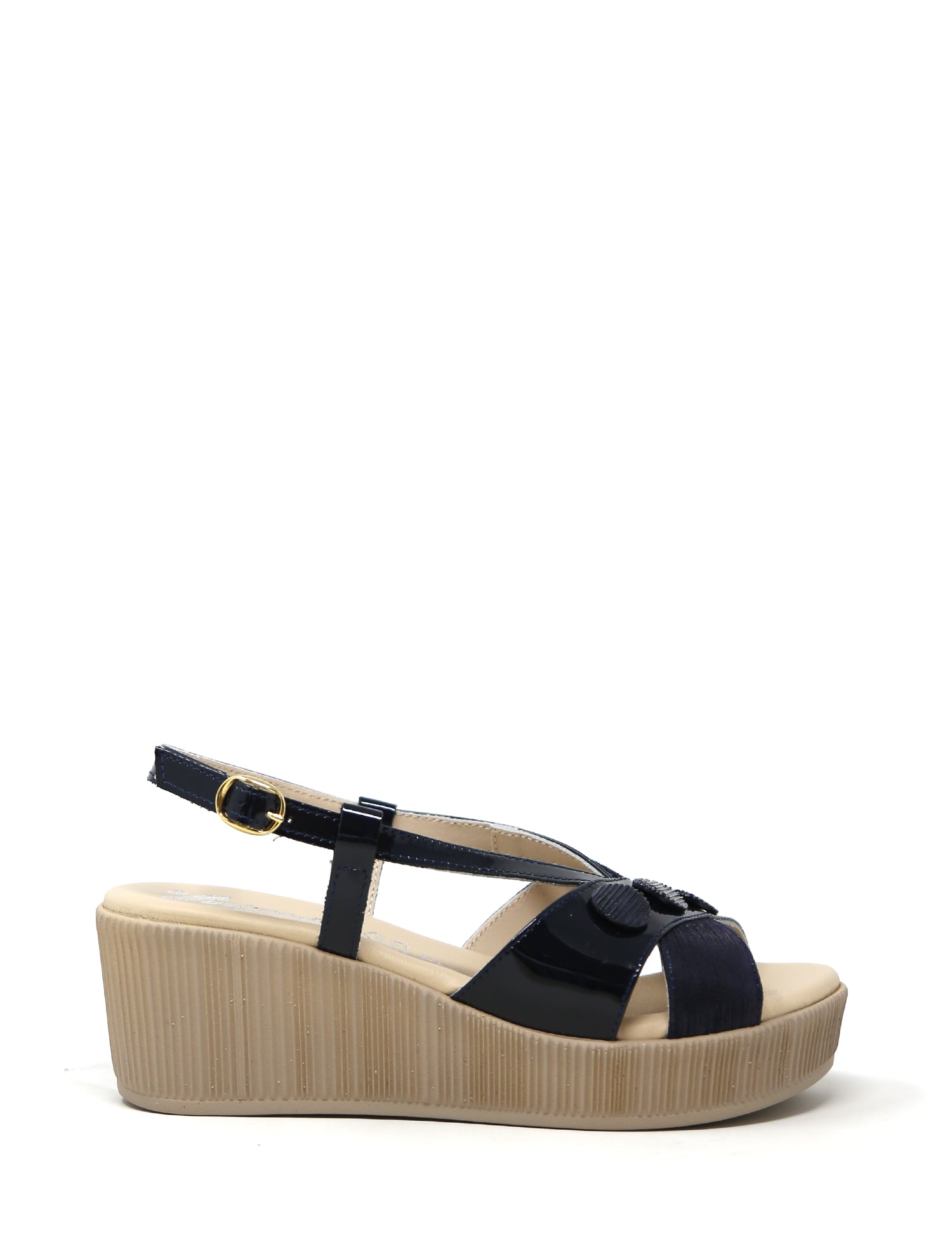 Sandali zeppa Blu Susimoda