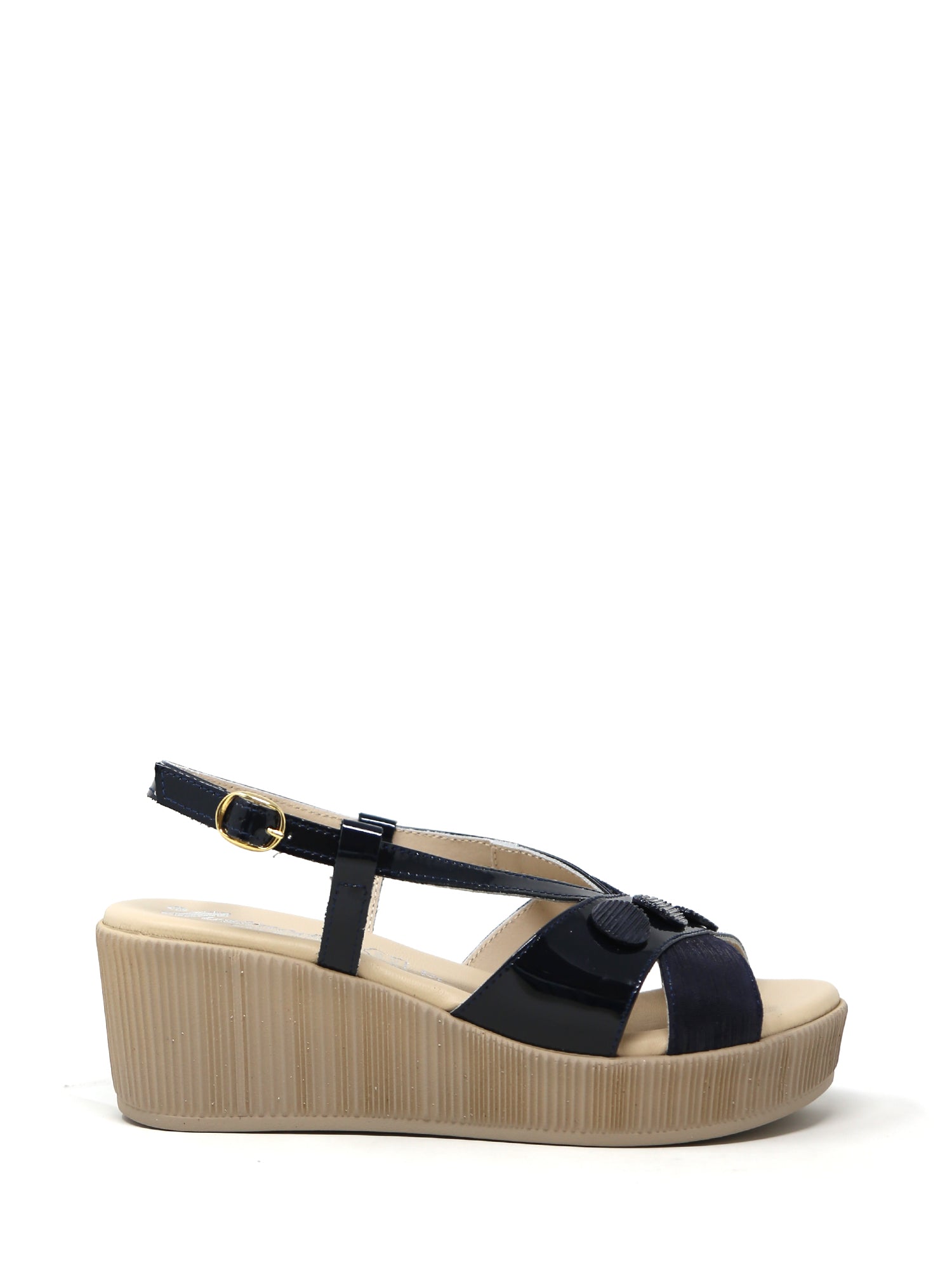 Sandali zeppa Blu Susimoda