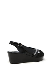 Sandali zeppa Nero Susimoda