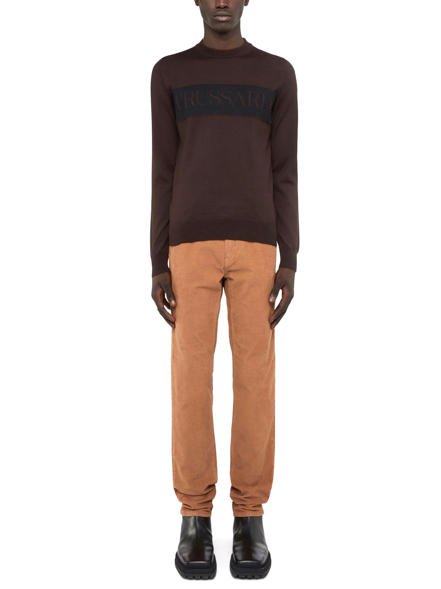 Maglioncini Marrone Trussardi Jeans