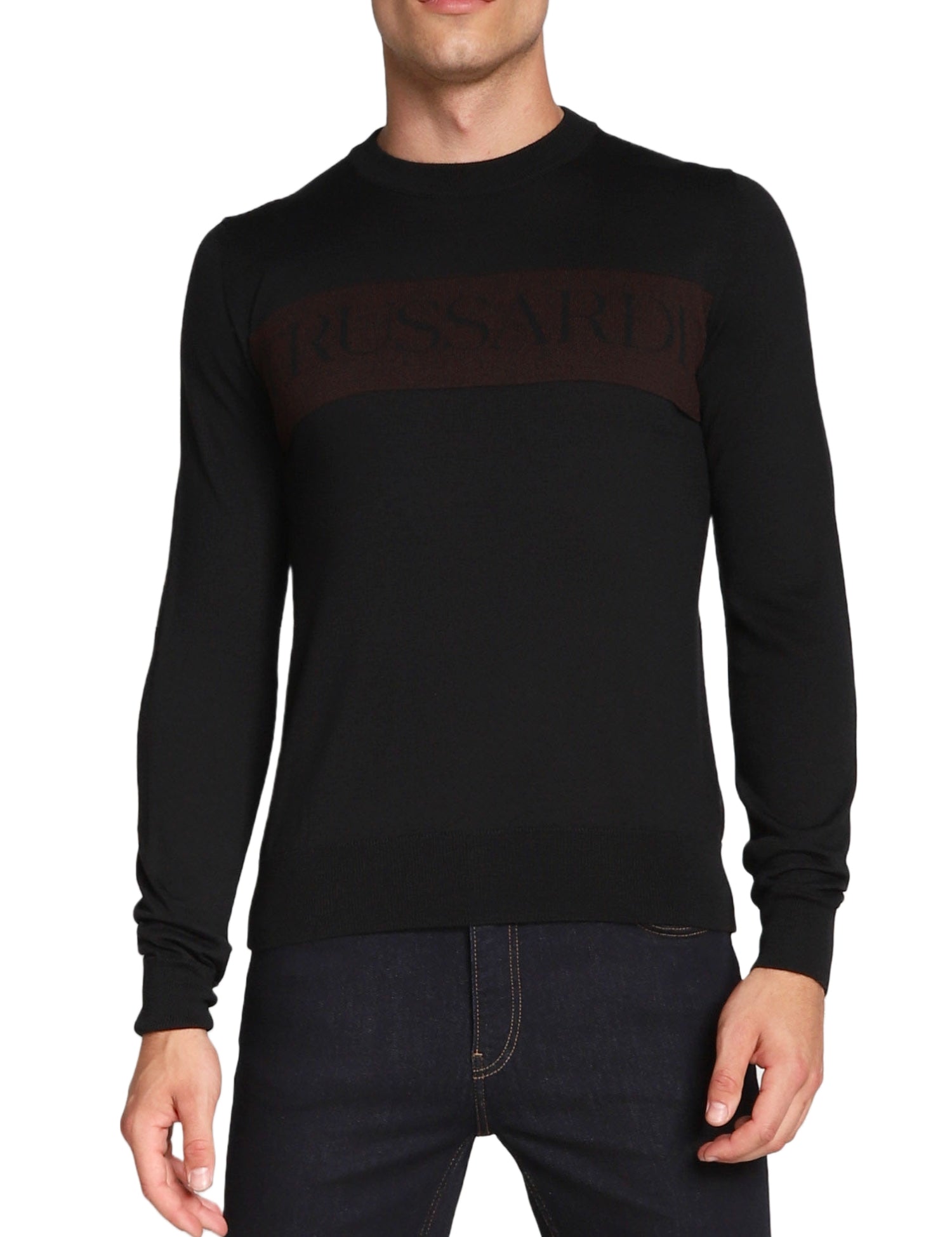 Maglioncini Nero Trussardi Jeans