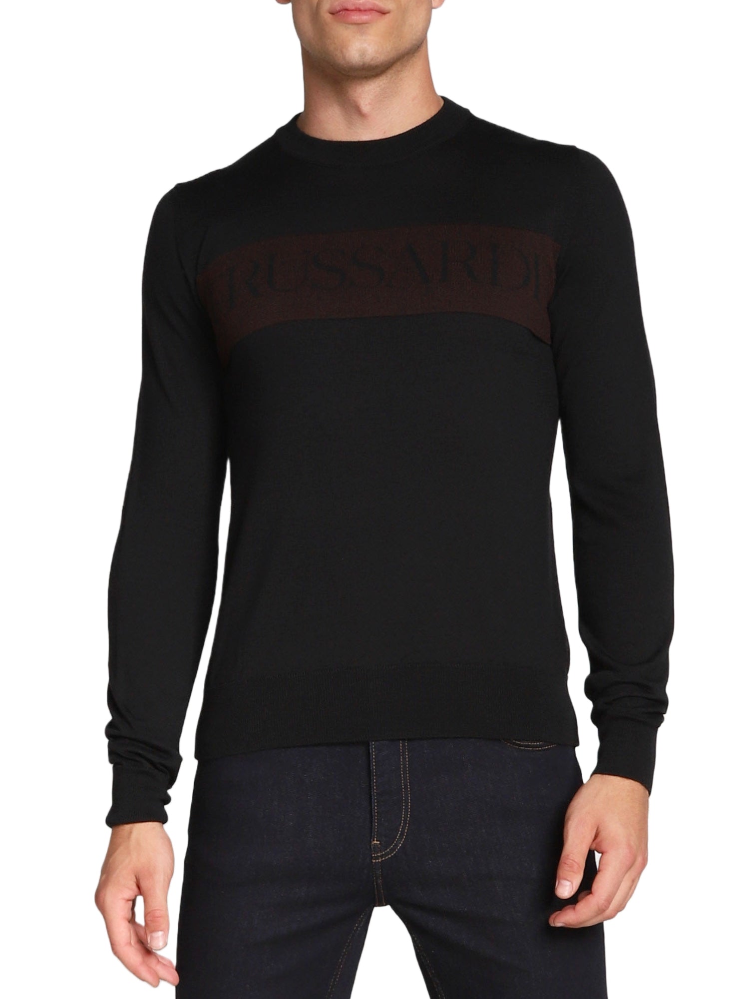 Maglioncini Nero Trussardi Jeans