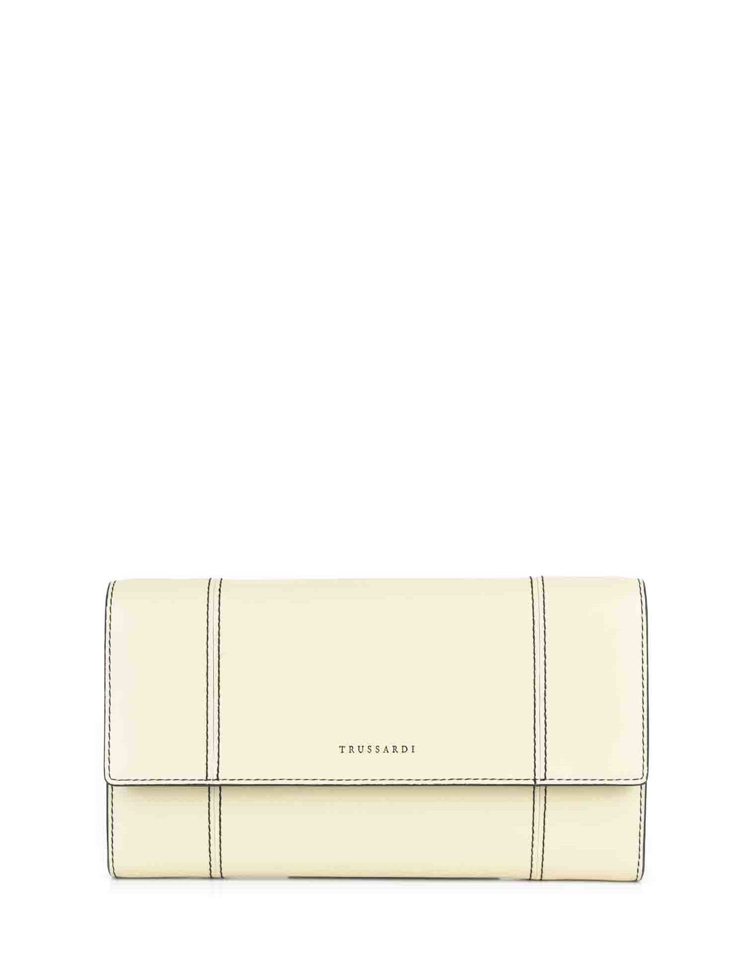 Portafogli Bianco Trussardi Jeans