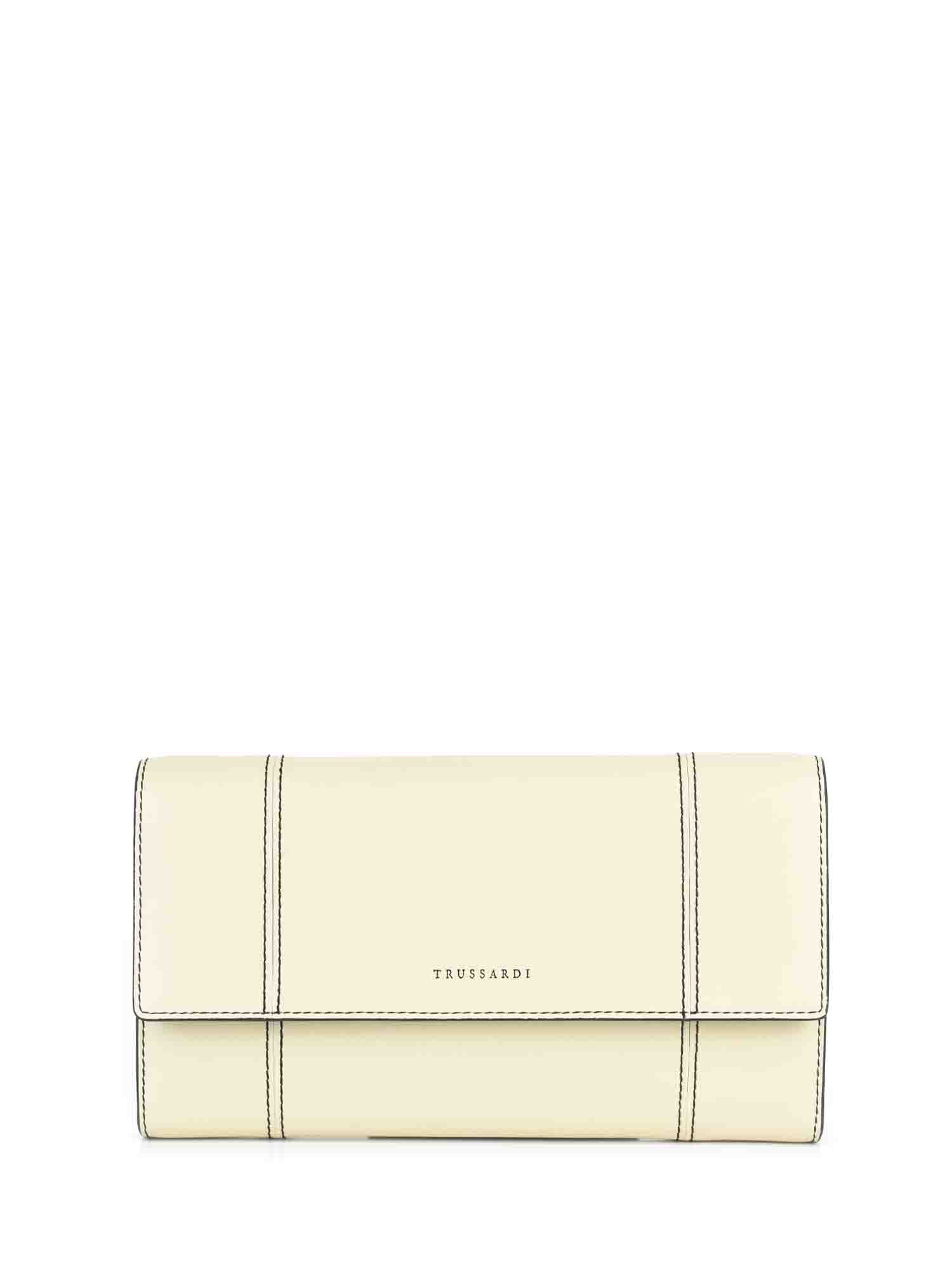 Portafogli Bianco Trussardi Jeans