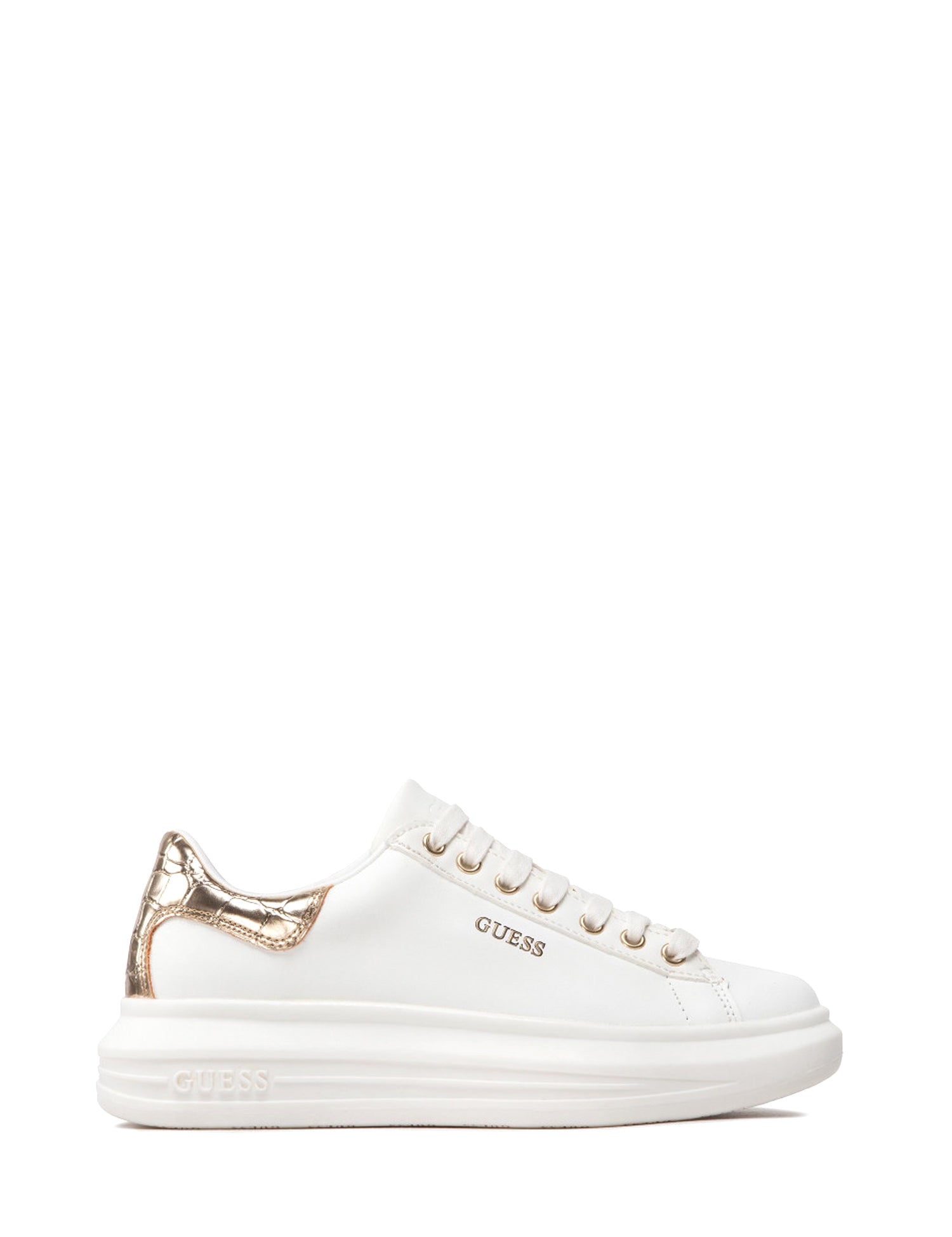 Sneakers Bianco Oro Guess