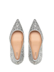 Decolleté Argentato Guess