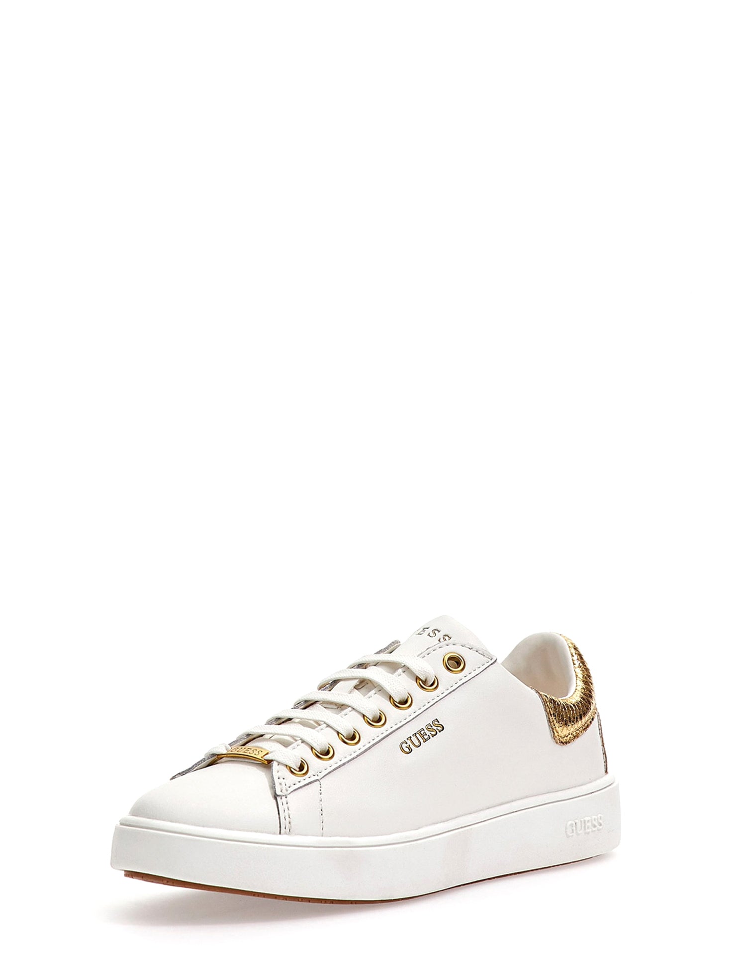 Sneakers Bianco Oro Guess