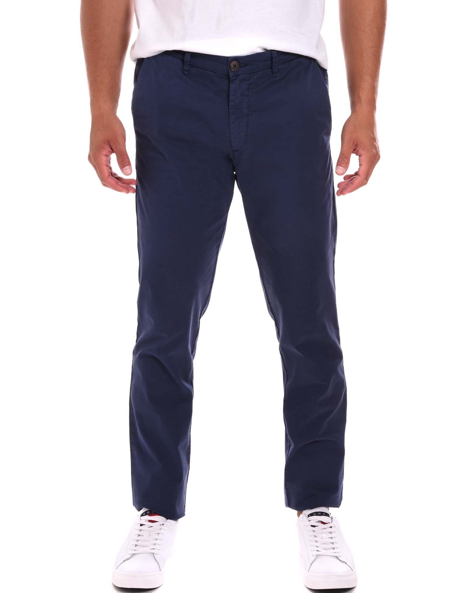 Pantaloni Blu Lyle & Scott