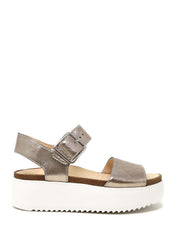 Sandali zeppa Argentato Clarks