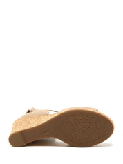 Sandali zeppa Beige Clarks