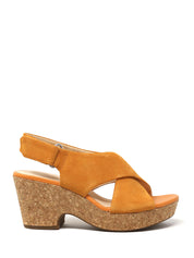 Sandali tacco Arancio Clarks