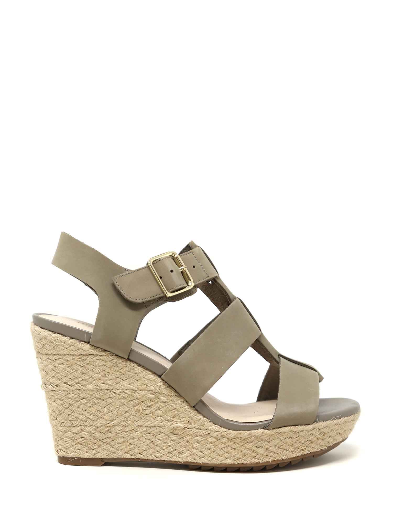 Sandali zeppa Verde Clarks