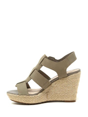 Sandali zeppa Verde Clarks