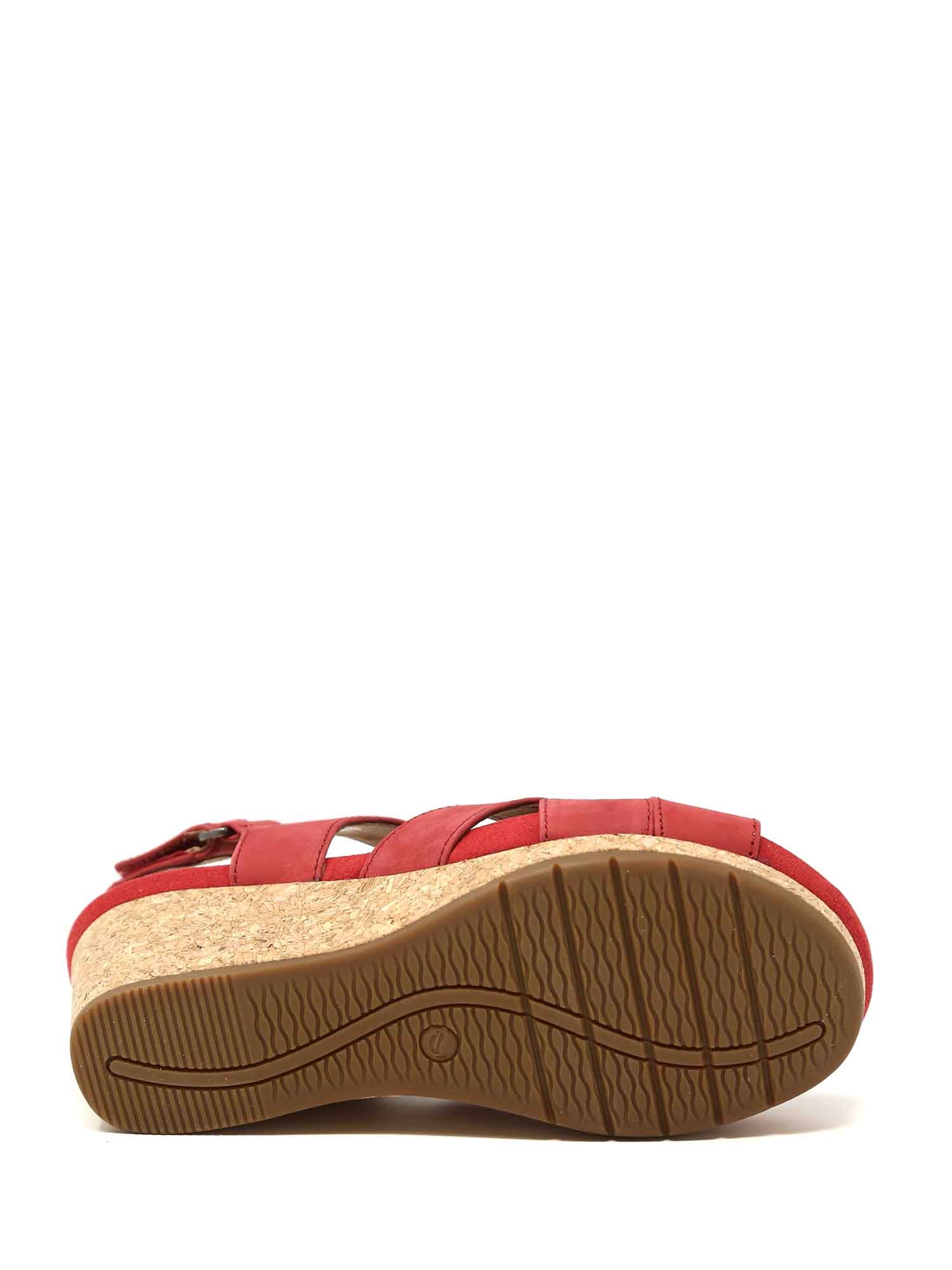 Sandali zeppa Rosso Clarks