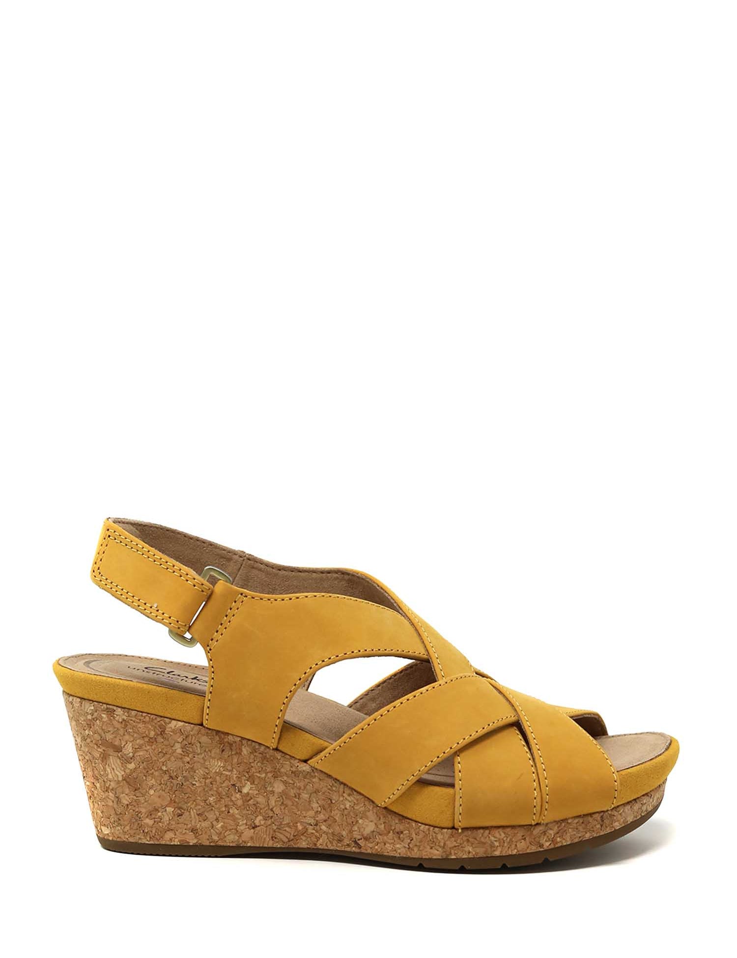 Sandali zeppa Giallo Clarks