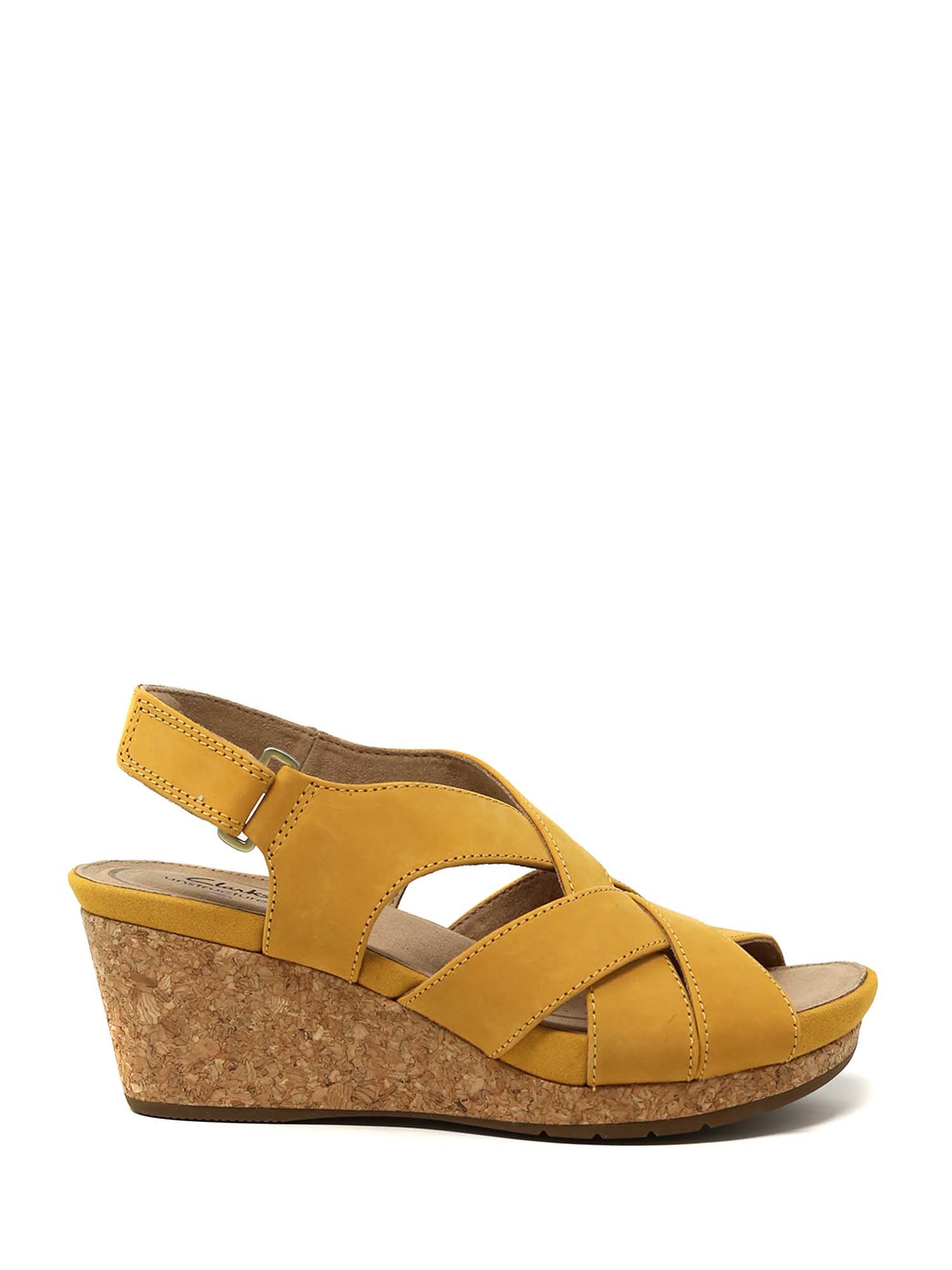 Sandali zeppa Giallo Clarks
