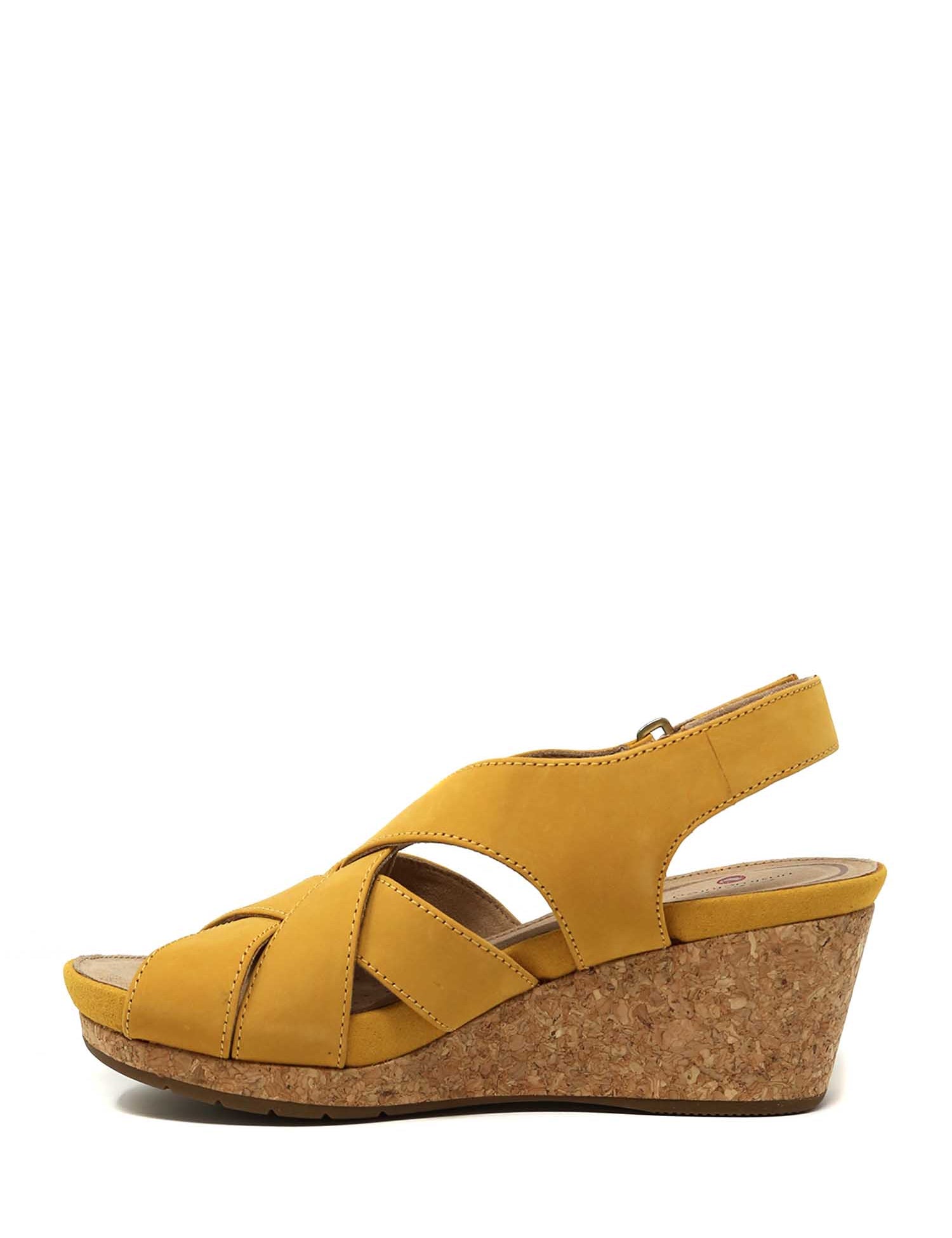 Sandali zeppa Giallo Clarks