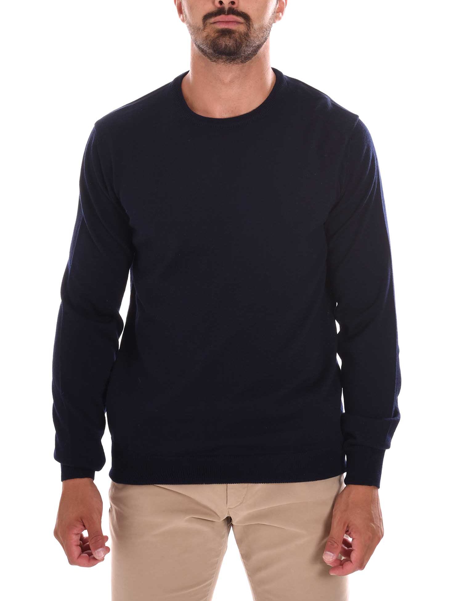 Maglioncini Blu Scuro Borgoni Milano