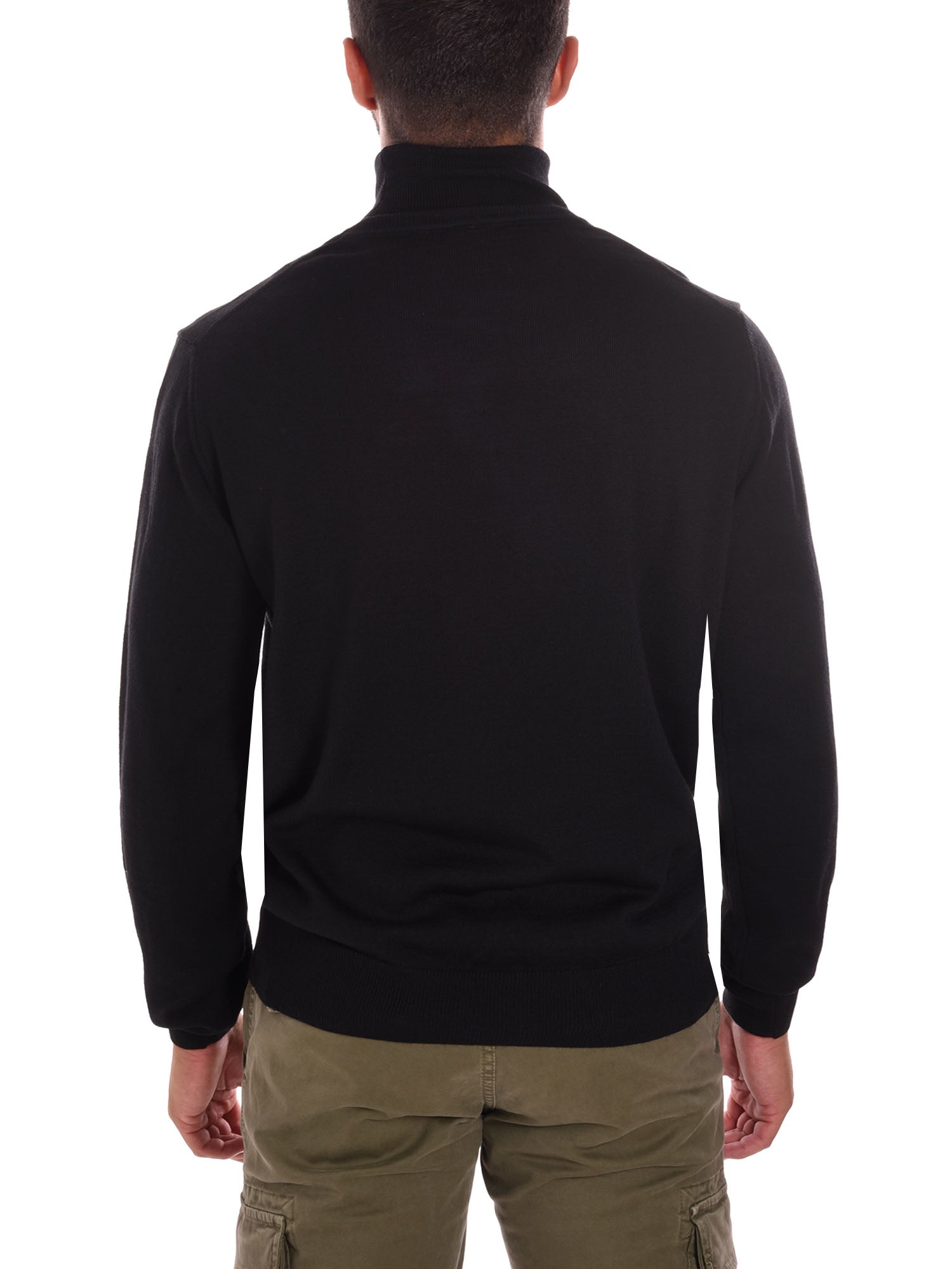 Maglie a collo alto Nero Borgoni Milano