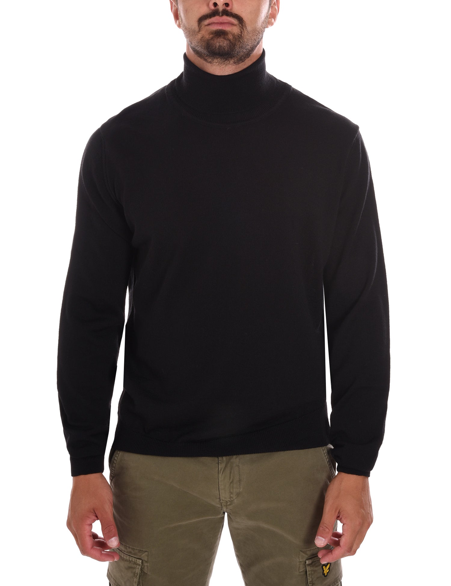 Maglie a collo alto Nero Borgoni Milano