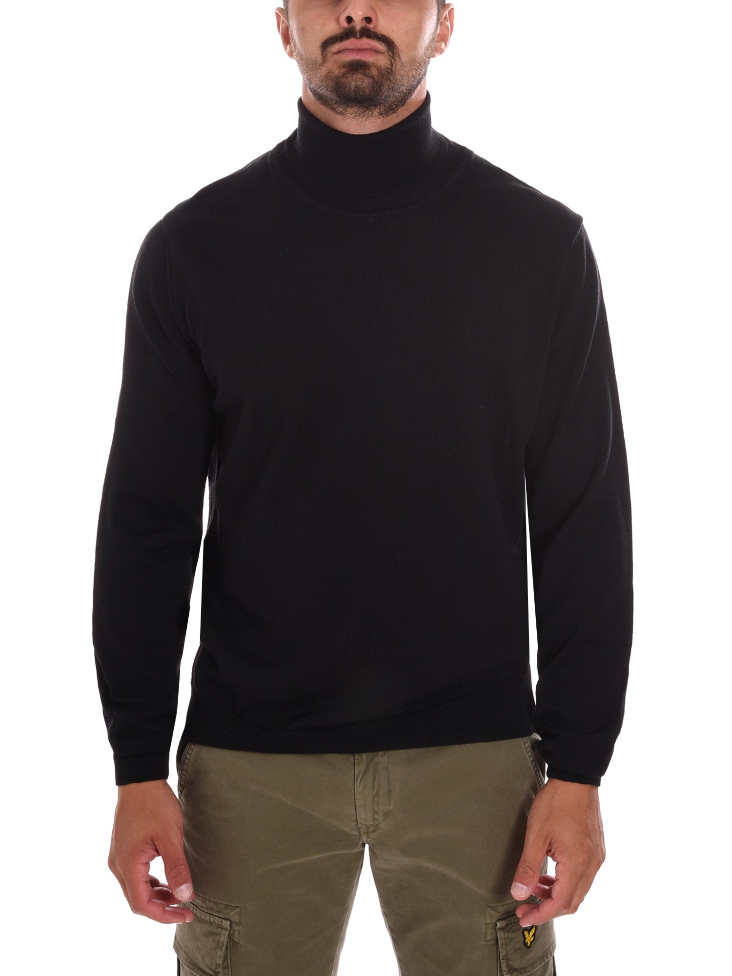 Maglie a collo alto Nero Borgoni Milano