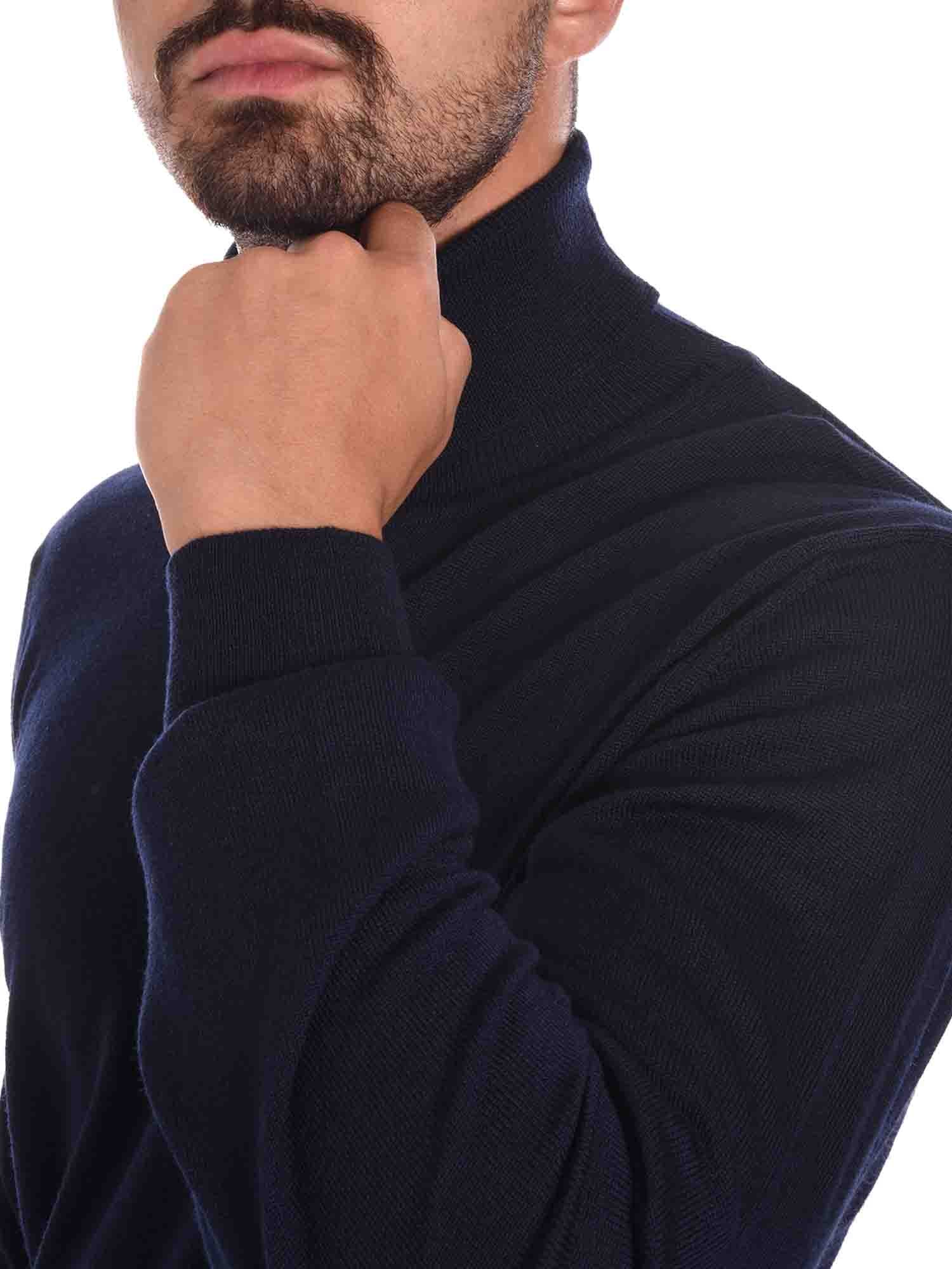 Maglie a collo alto Blu Borgoni Milano