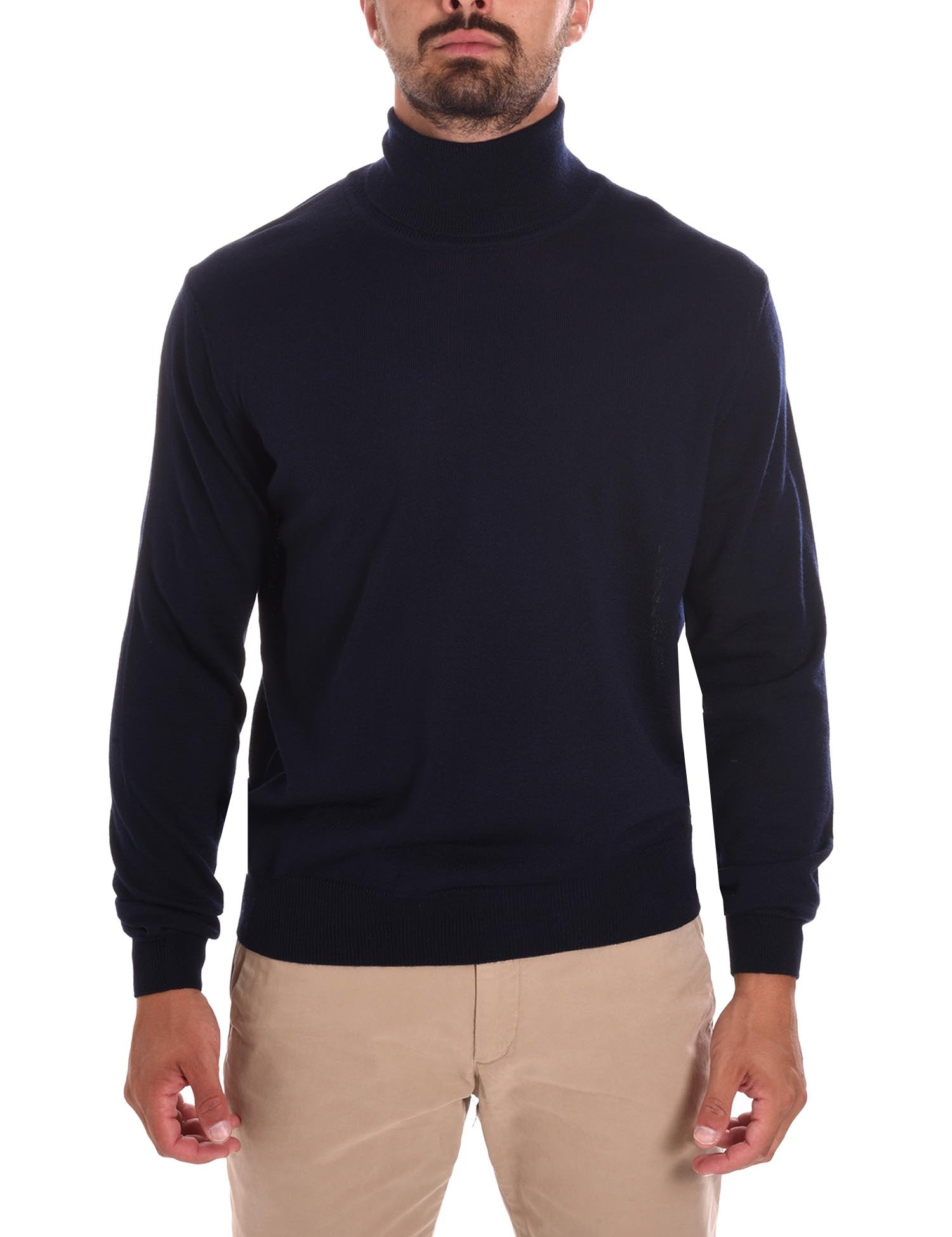 Maglie a collo alto Blu Borgoni Milano