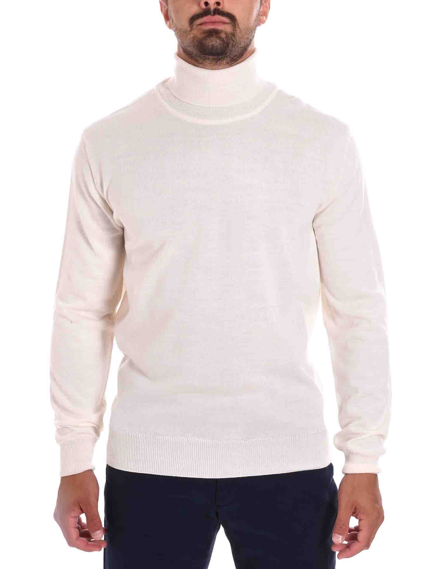 Maglie a collo alto Bianco Borgoni Milano