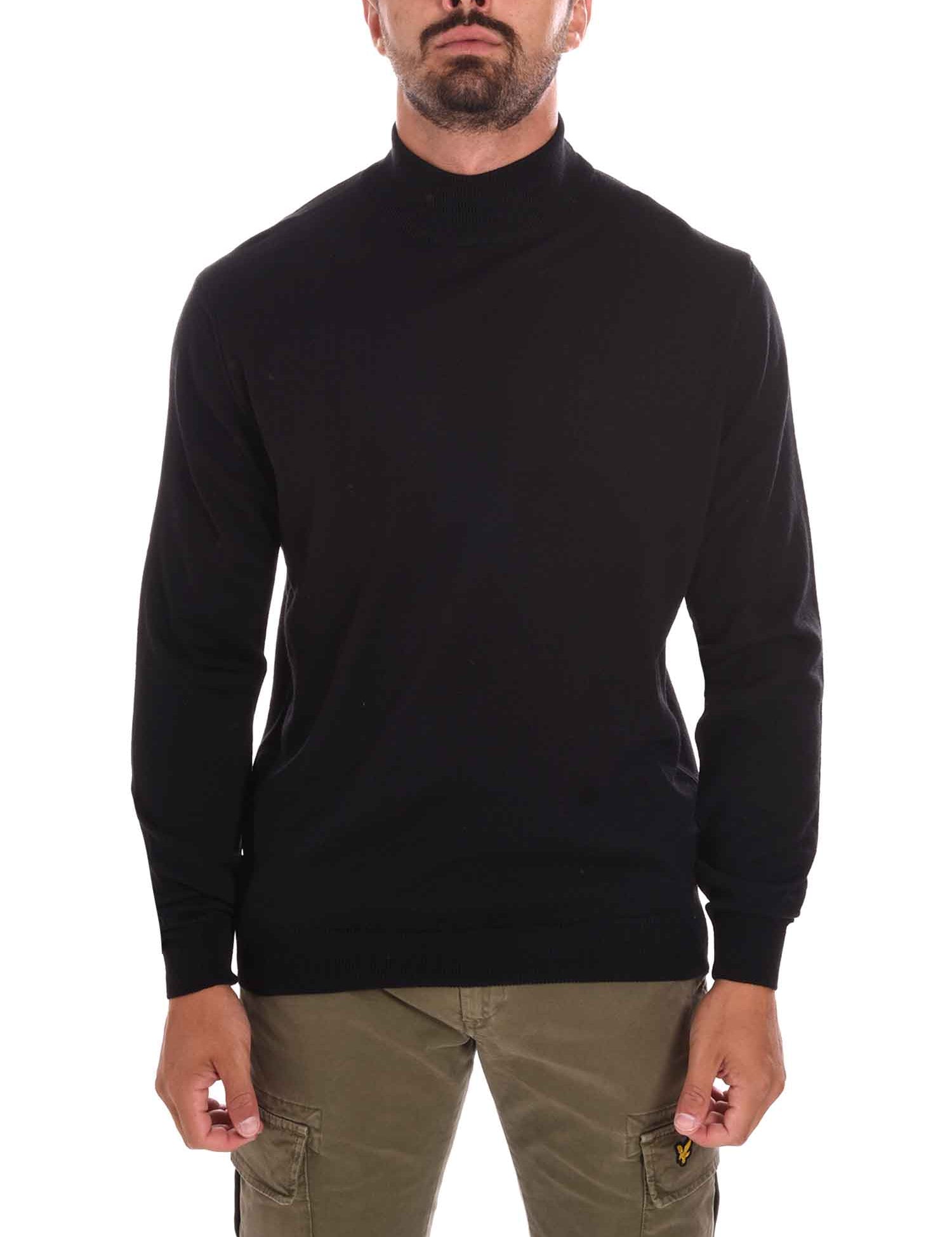 Maglie a collo alto Nero Borgoni Milano