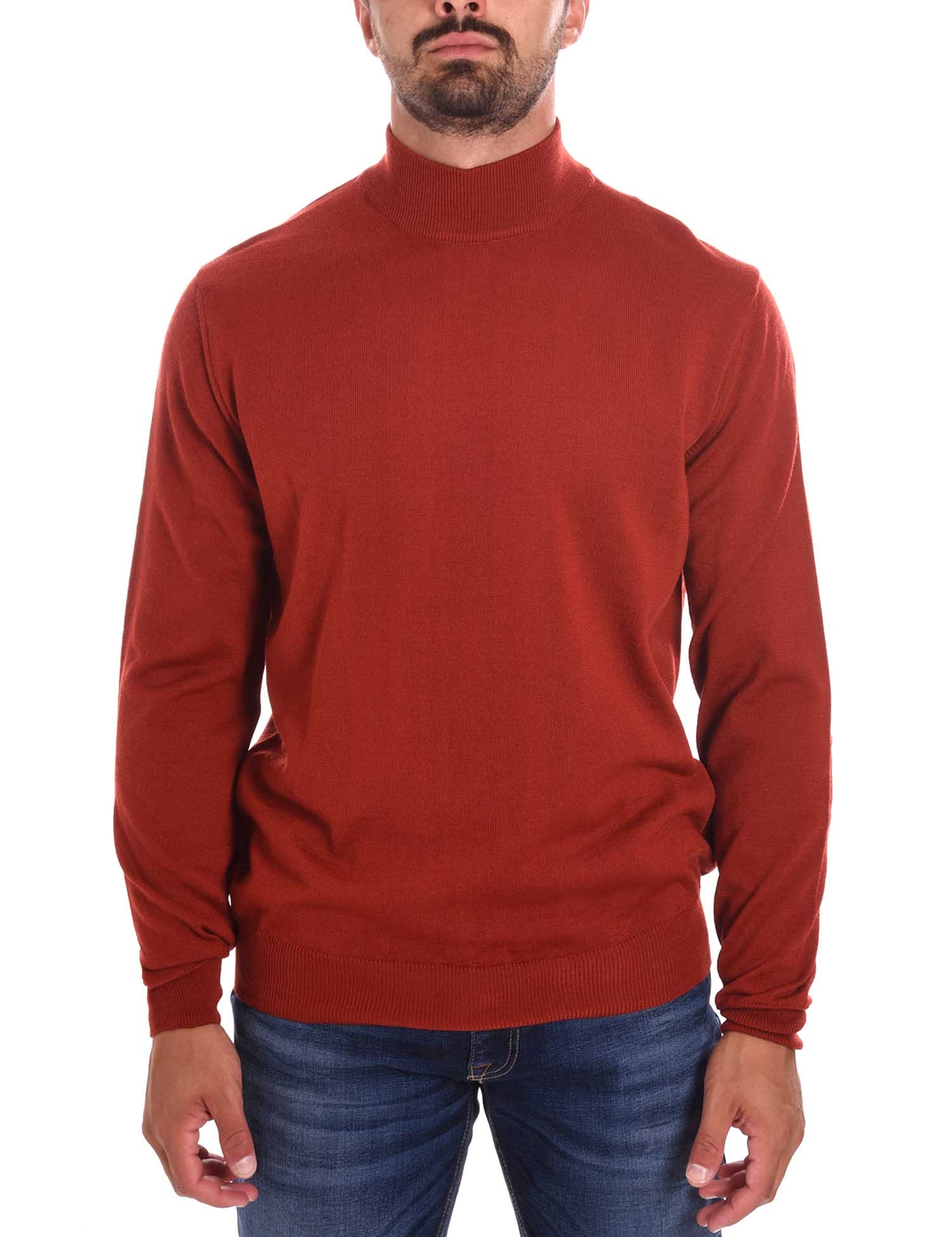 Maglie a collo alto Arancio Borgoni Milano