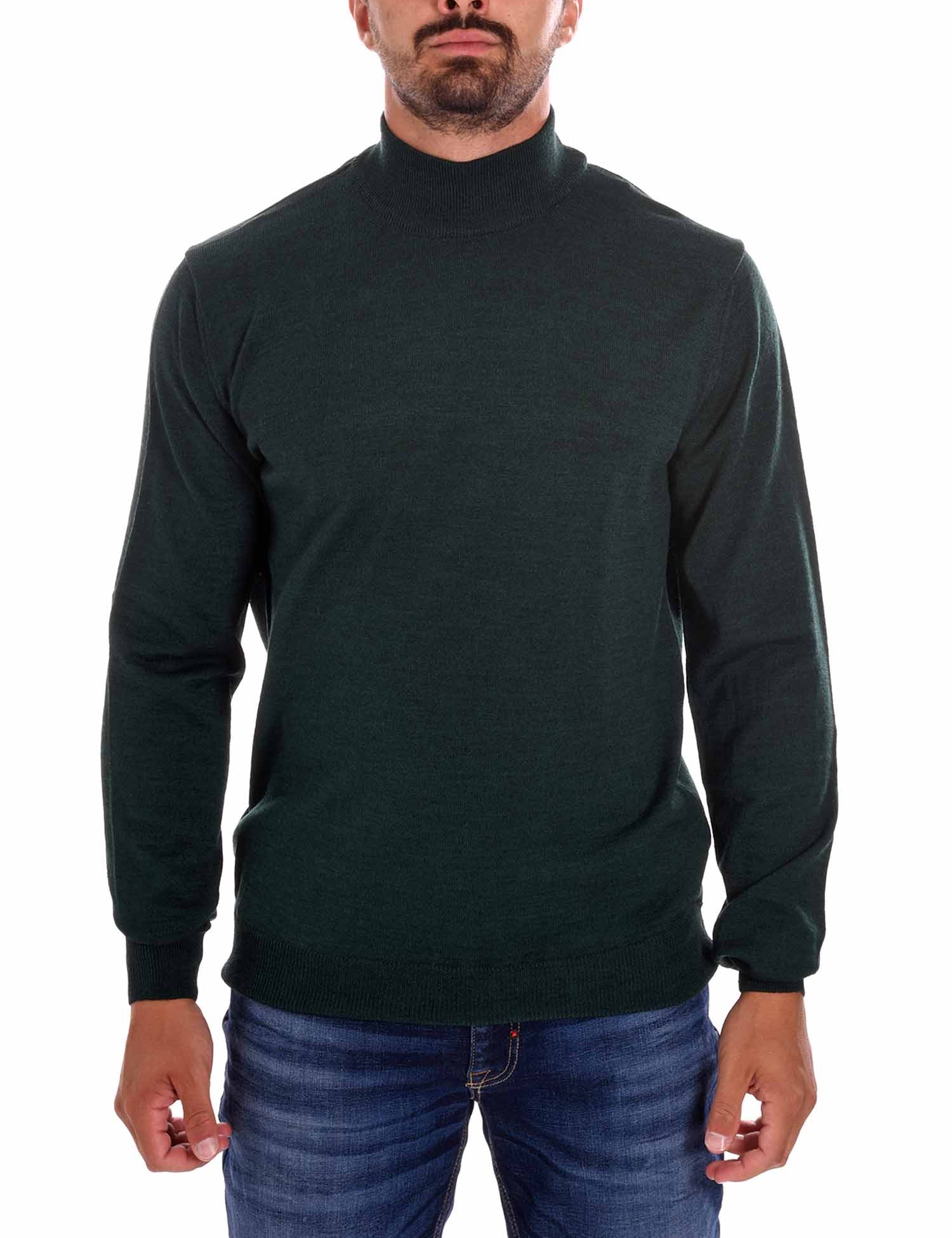 Maglie a collo alto Verde Borgoni Milano