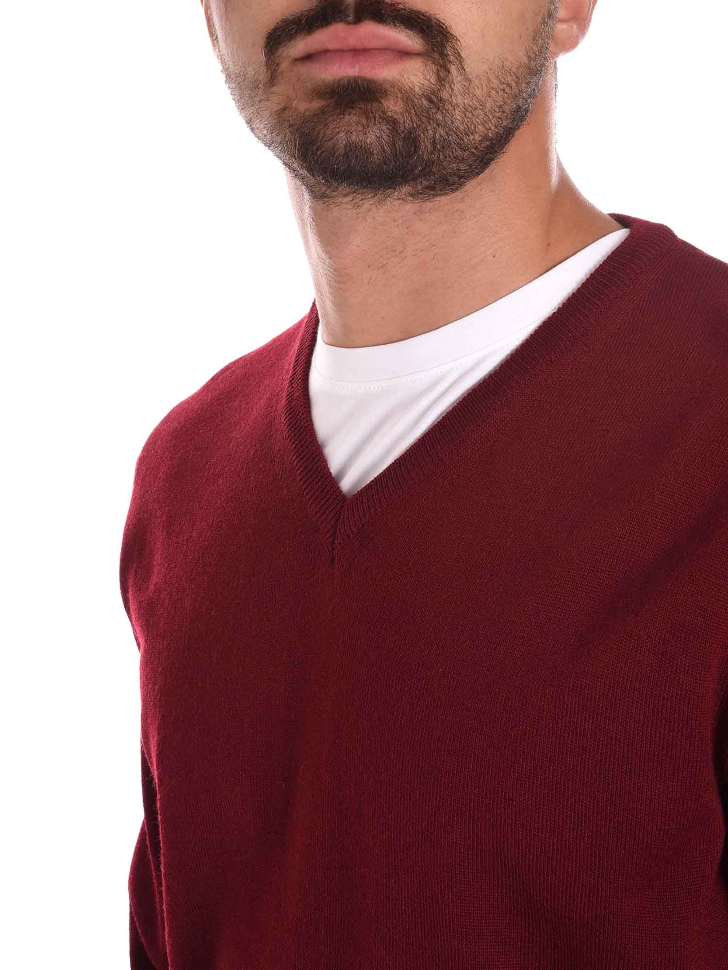 Maglioncini Bordeaux Borgoni Milano