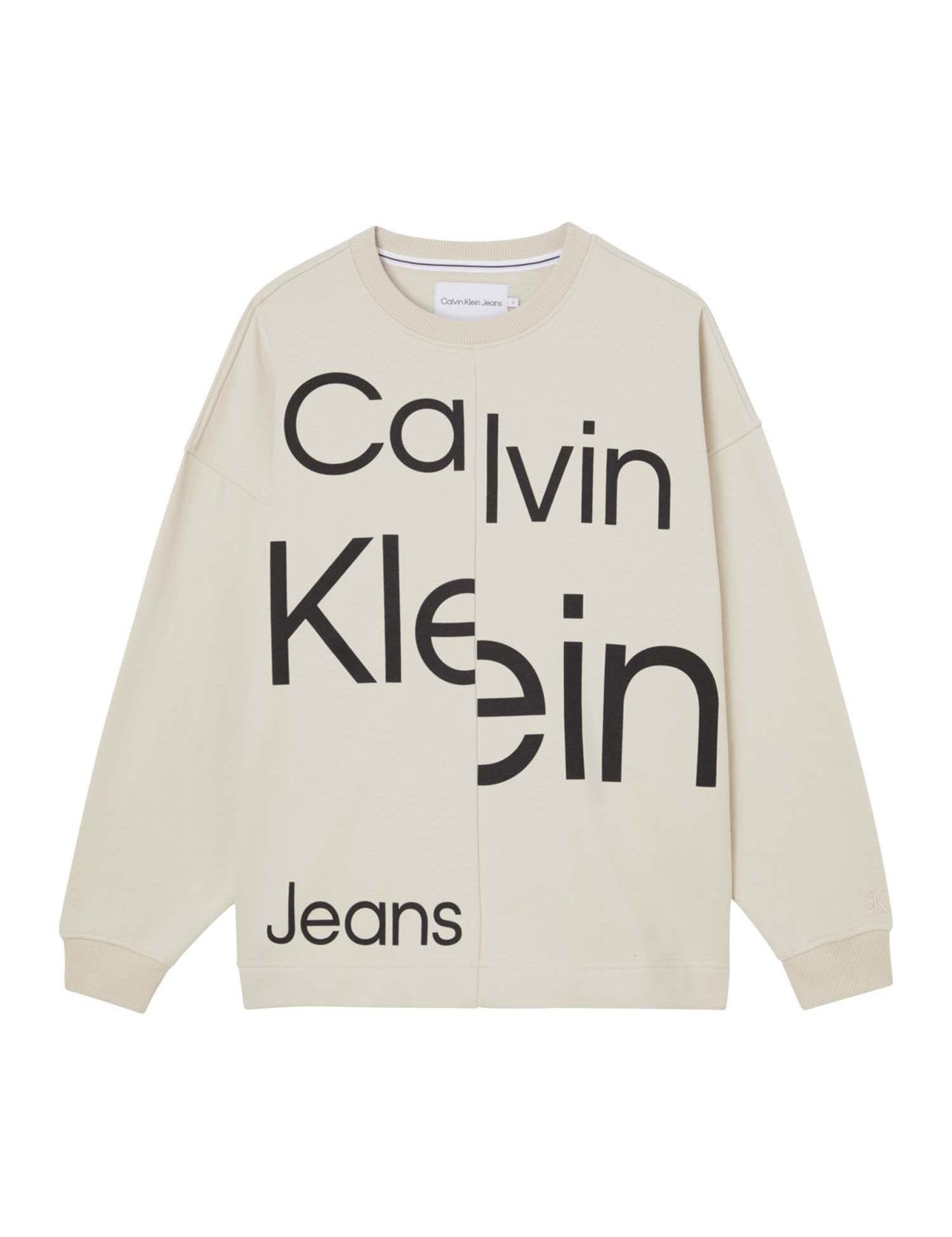 Felpe Beige Calvin Klein Jeans