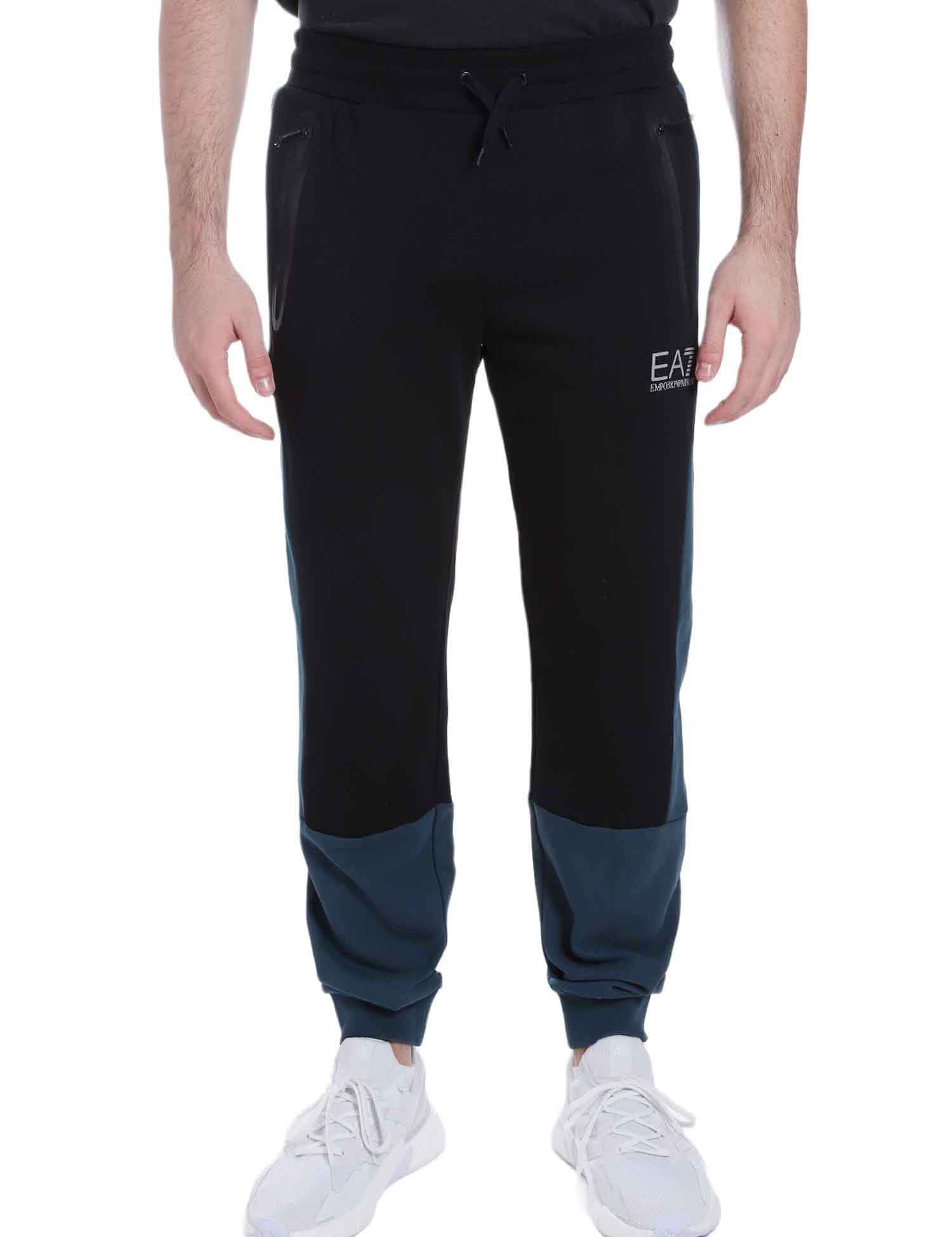 Pantaloni sportivi Nero Ea7 Emporio Armani