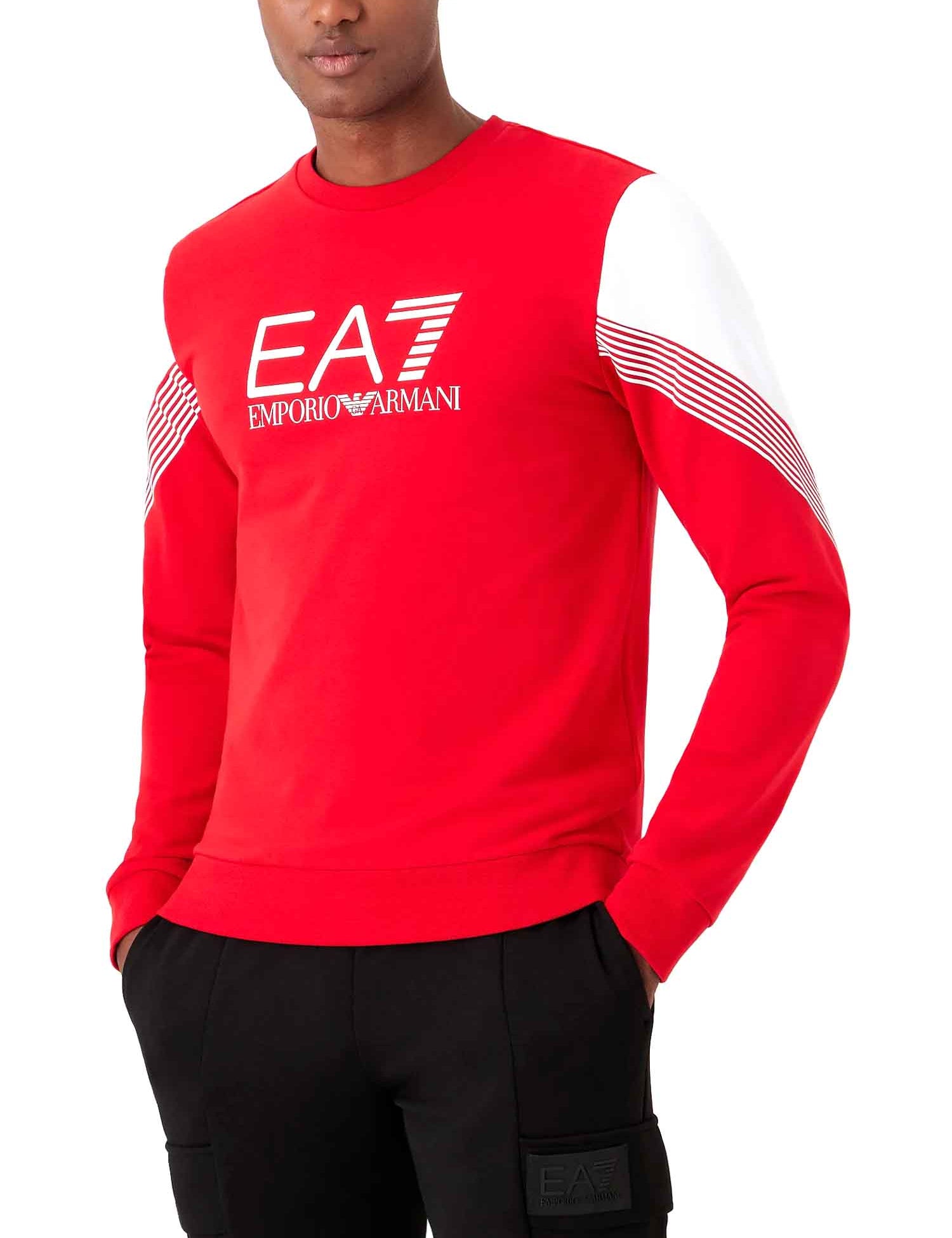 Felpe Rosso Ea7 Emporio Armani