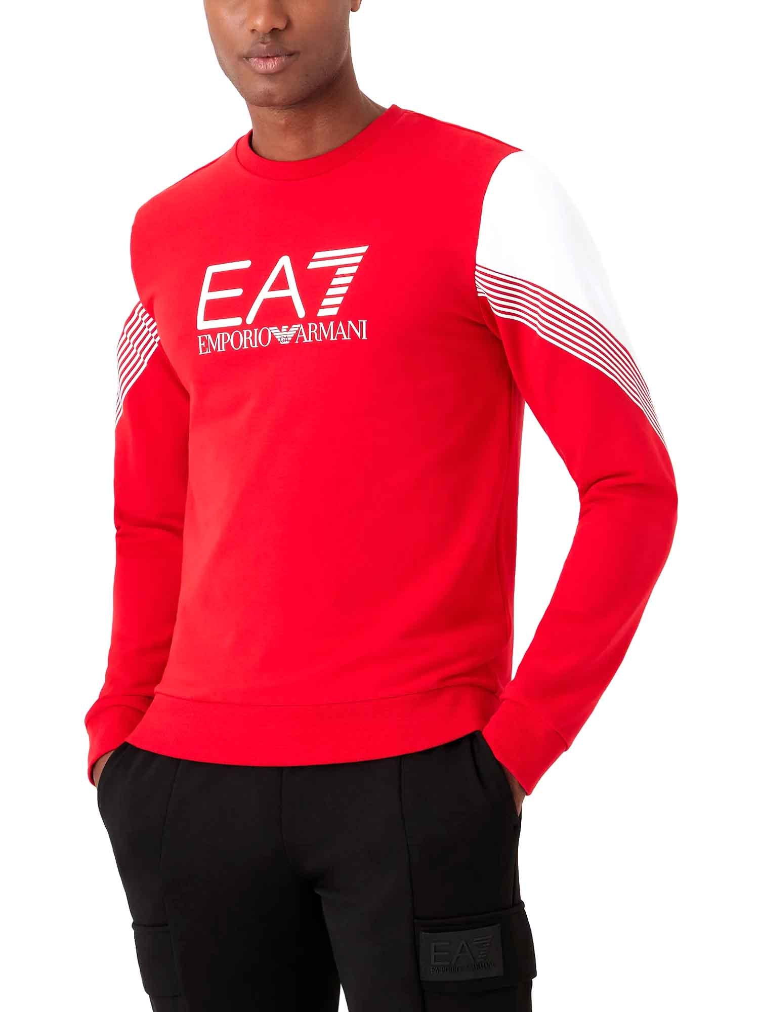 Felpe Rosso Ea7 Emporio Armani