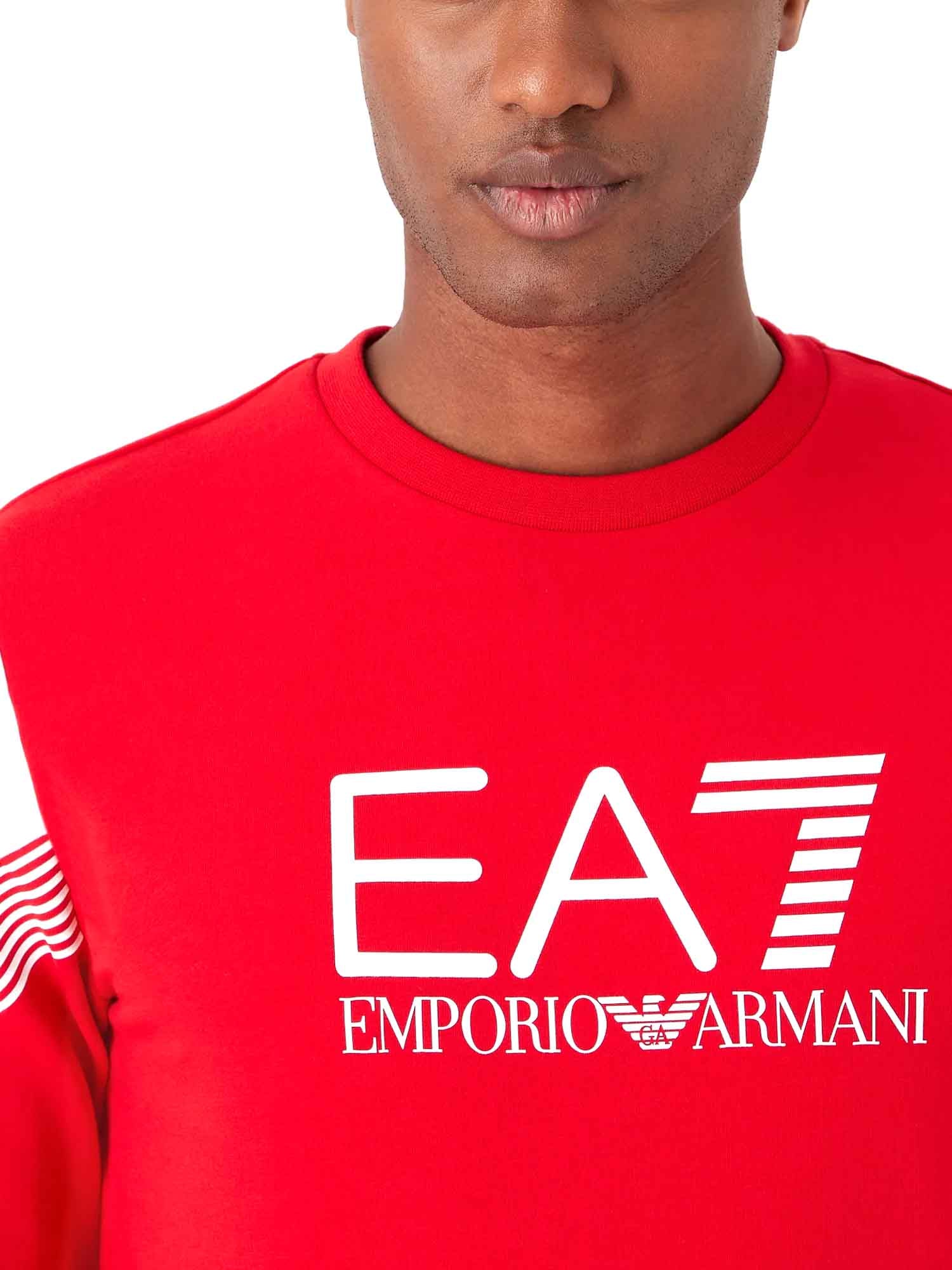Felpe Rosso Ea7 Emporio Armani