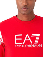 Felpe Rosso Ea7 Emporio Armani
