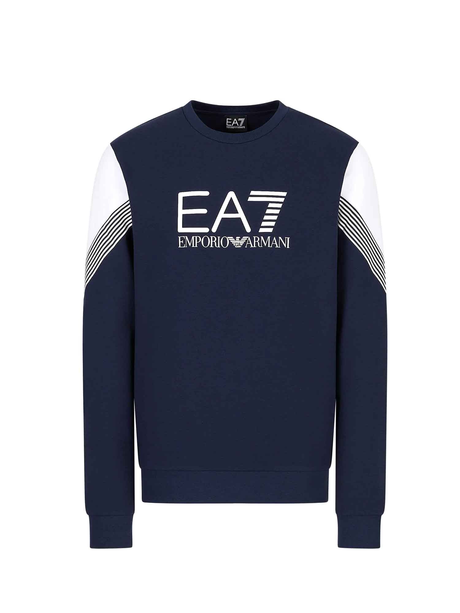 Felpe Blu Ea7 Emporio Armani