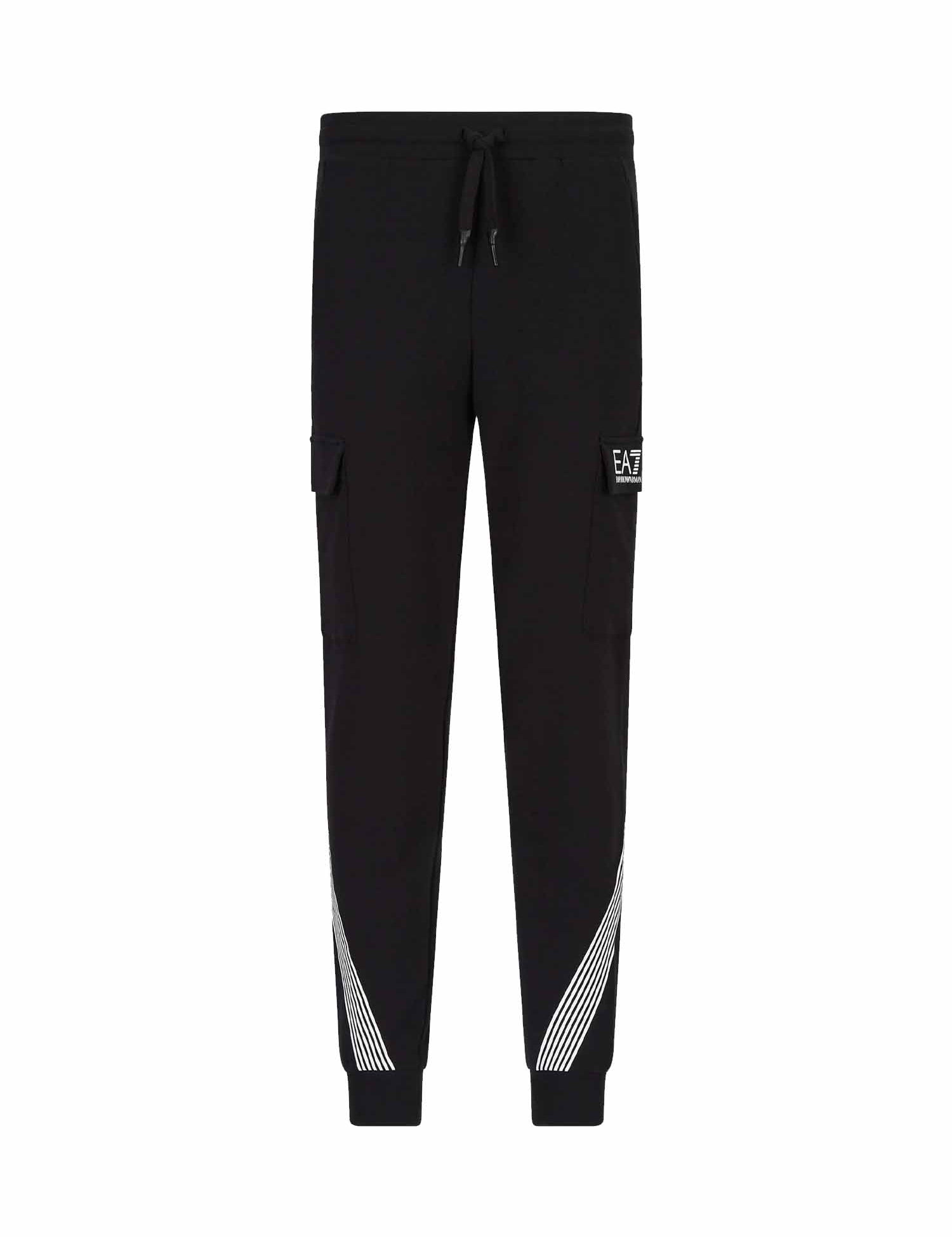 Pantaloni sportivi Nero Ea7 Emporio Armani