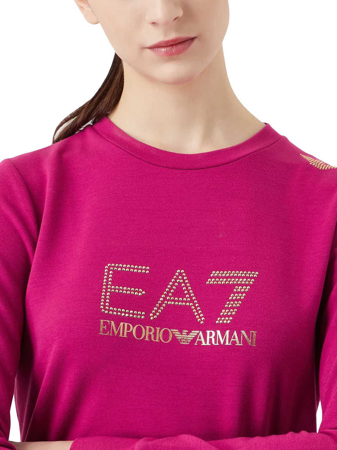 Felpe Rosa Ea7 Emporio Armani