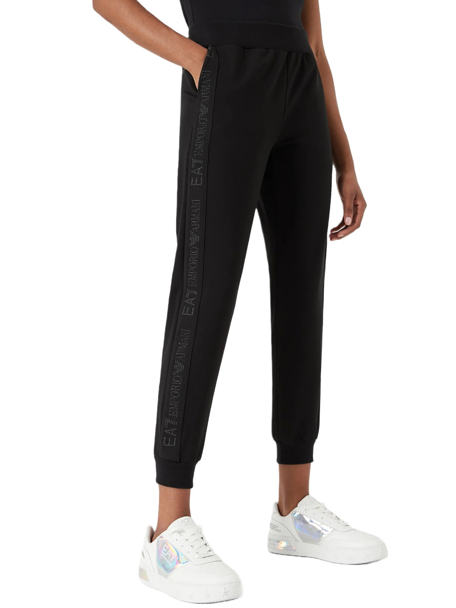 Pantaloni sportivi Nero Ea7 Emporio Armani