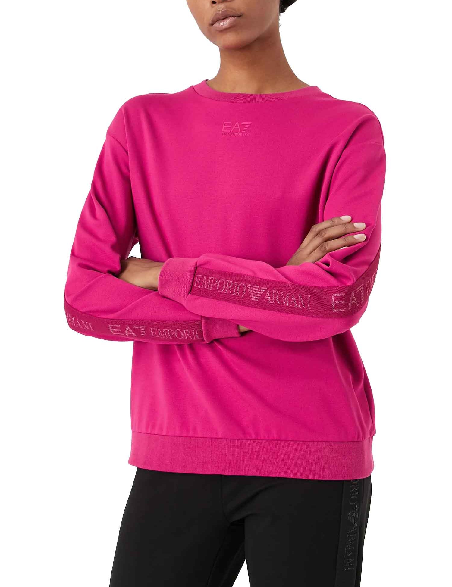 Felpe Rosa Ea7 Emporio Armani