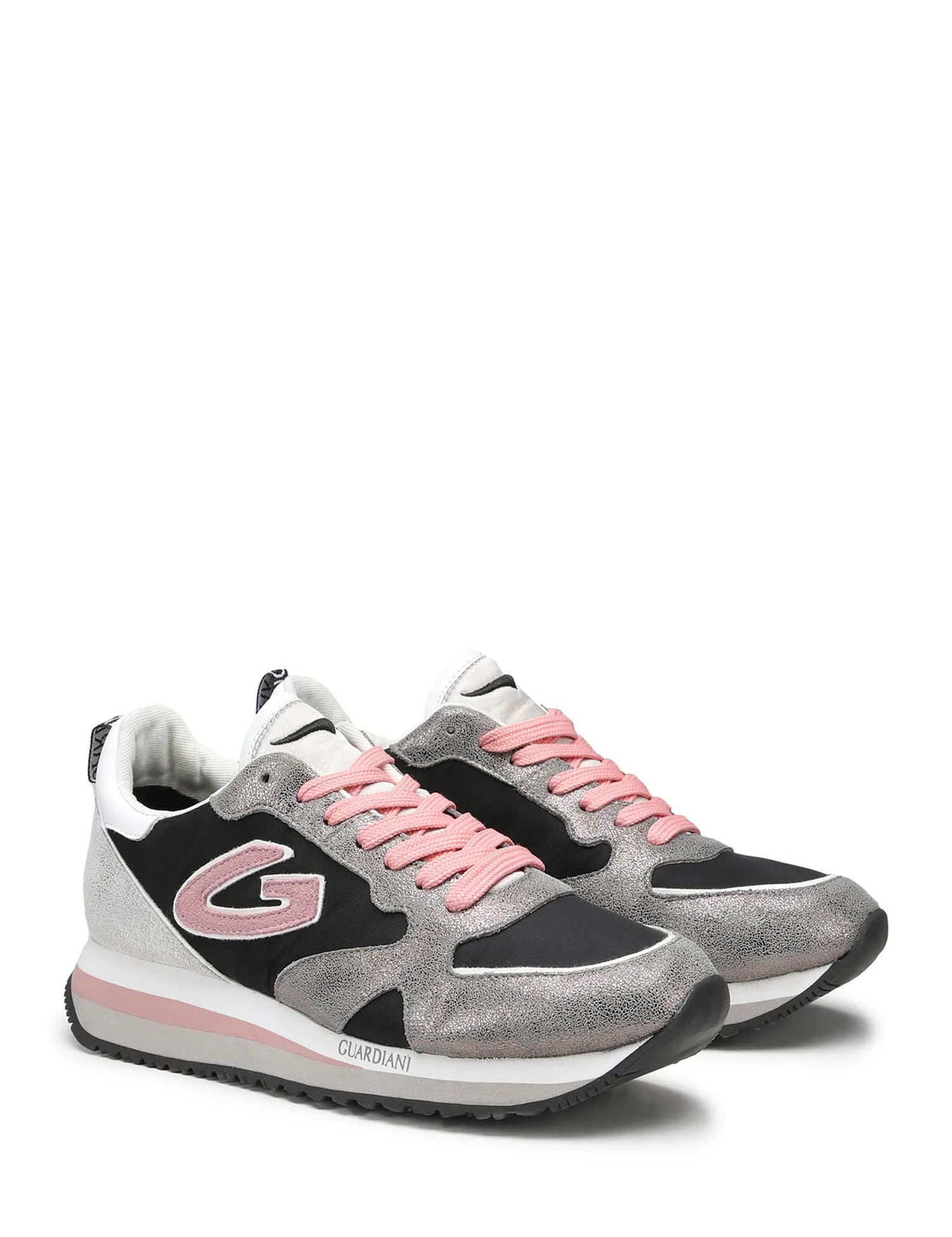 Sneakers Argentato Alberto Guardiani